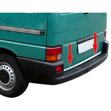 Накладка на кромка багажника (нерж) OmsaLine, Ляда - 1 двері для Volkswagen T4 Caravelle/Multivan