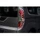 Хром накладки на задние фонари (2015-2025, 2 шт, пластик) для Fiat Doblo II Хром накладки на задние фонари (2015-2025, 2 шт, пластик) для Fiat Doblo II