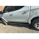 Бокові пороги Amazon Black (2 шт., чорні) для Mitsubishi L200 2015-2024 рр
