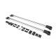 Перемычки на рейлинги без ключа Flybar (2 шт) Серый для Ауди A6 C5 2001-2004 гг