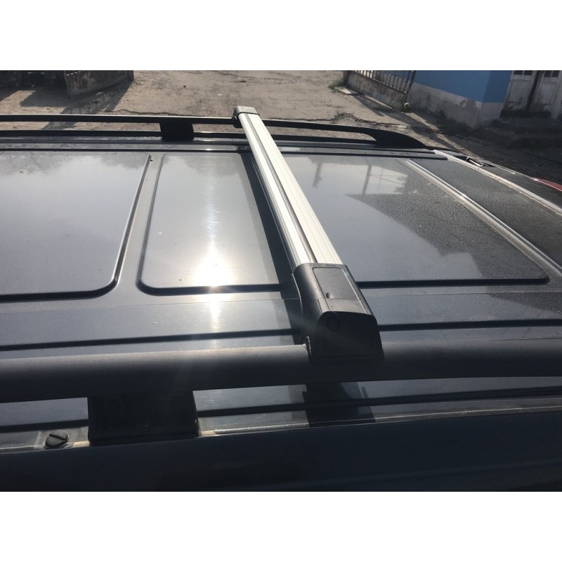 Перемички на рейлінги без ключа (2 шт) Чорний для Mercedes Vito / V-class W447 2014- рр