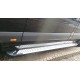 Боковые пороги Allmond Grey (2 шт., алюм.) Long/ExtraLong для Mercedes Sprinter W906 2006-2018 гг