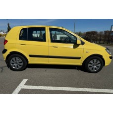 Накладки на арки ABS (4 шт, 5D, черные) для Hyundai Getz