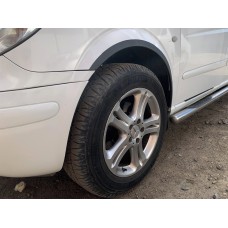 Накладки на арки (4 шт, чорні) для Mercedes Vito W639 2004-2014 рр