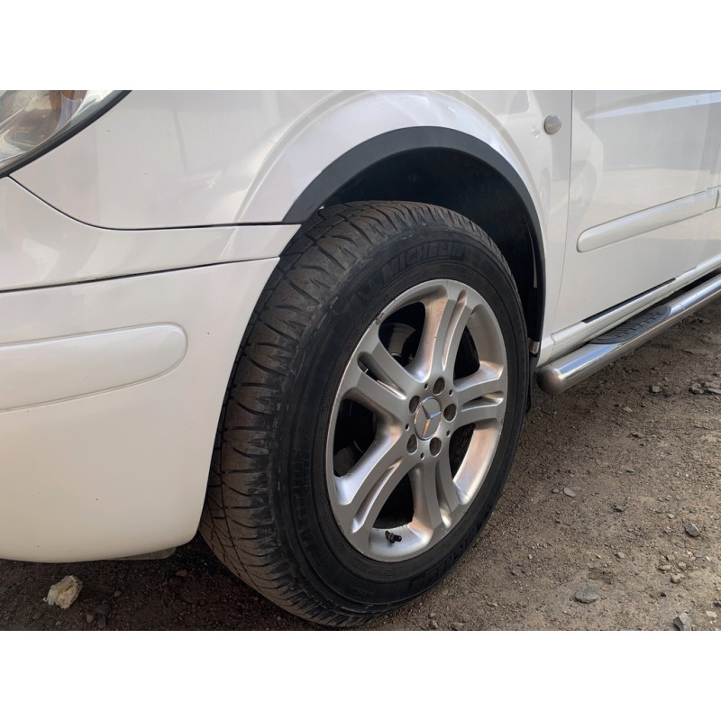 Накладки на арки (4 шт, чорні) для Mercedes Vito W639 2004-2014 рр