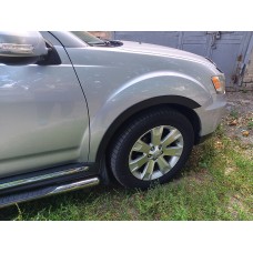 Накладки на арки (4 шт, чорні) для Mitsubishi Outlander 2006-2012рр