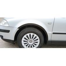 Накладки на арки (4 шт, чорні) Sedan, 2000-2006, ABS для Volkswagen Passat B5 рр