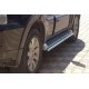 Боковые трубы под штатное крепление (2 шт., нержавейка) для Mitsubishi Pajero Wagon III 1999-2006 гг