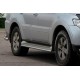Боковые трубы под штатное крепление (2 шт., нержавейка) для Mitsubishi Pajero Wagon III 1999-2006 гг