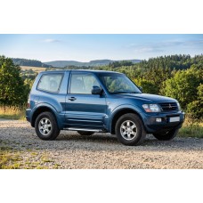 Бокові пороги Line (2 шт., алюміній) для Mitsubishi Pajero Wagon III 1999-2006 рр