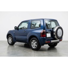 Бокові пороги Duru (2 шт., алюміній) для Mitsubishi Pajero Wagon III 1999-2006 рр