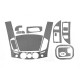 Накладки на панель (13 деталей) Титан для Mitsubishi L200 2006-2015 гг