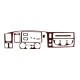 Накладки на панель (1996-2002) Титан для Mitsubishi Pajero Sport рр