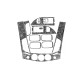 Накладки на панель (11 деталей) Титан для Mitsubishi L200 2006-2015 рр