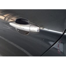 Накладки на ручки (4 шт., нерж.) Carmos - Турецька сталь для Citroen C-4 2010-2018 рр