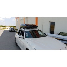 Перемички на рейлінги з ключем Wingbar V2 (2 шт) Сірий для BMW 5 серія F-10/11/07 2010-2016 рр