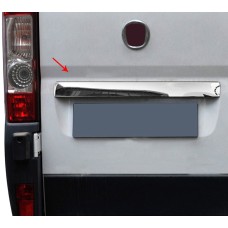 Хром планка над номером (нерж.) OmsaLine - Італійська нержавійка для Citroen Jumper 2007-2025 рр