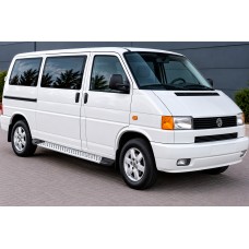 Бокові пороги Allmond Grey (2 шт., алюм) Довга база для Volkswagen T4 Transporter 1990-2003 рр