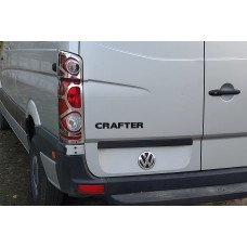 Накладки на стопи (2 шт, нерж) для Volkswagen Crafter 2006-2016 рр