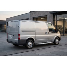 Боковые Подножки Allmond Grey (2 шт., Алюминий) L2 (средняя база) для Ford Transit 2000–2014 гг