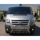 Защита переднего бампера WT003 (2006-2014, Нержавейка) для Ford Transit