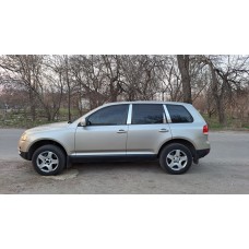 Хром на стійки дверей (6 шт, нерж) для Volkswagen Touareg 2002-2010 рр