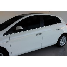 Молдинги для скла (6 шт, нерж.) для Fiat Bravo 2008- рр