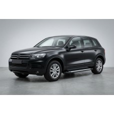 Боковые Подножки Allmond Grey (2 шт., Алюминий) для Volkswagen Touareg 2010-2018 гг
