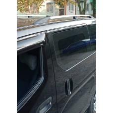 Рейлінги ХРОМ 143 см, Пластикові ніжки для Nissan NV200 2009- рр