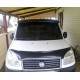 Козирьок на лобове скло (чорний глянець, 5мм) для Fiat Doblo I 2001-2005 рр