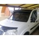 Козирьок на лобове скло (чорний глянець, 5мм) для Fiat Doblo I 2001-2005 рр