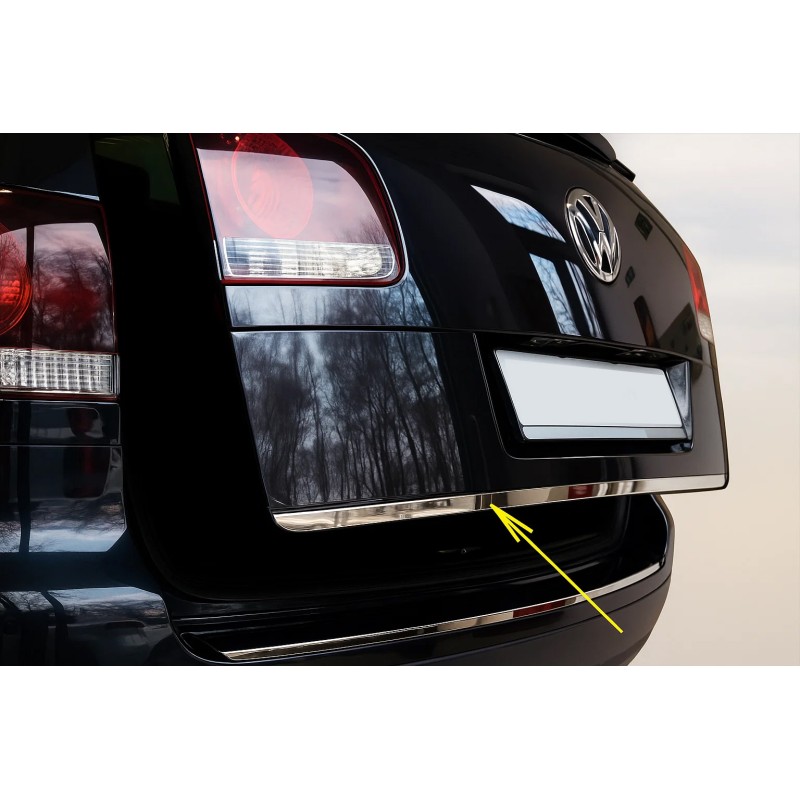 Кромка крышки багажника OmsaLine - Итальянская нержавейка для Volkswagen Touareg 2002-2010 гг