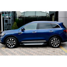 Бокові пороги Allmond (2 шт., алюміній) для Renault Koleos 2016-2024 рр