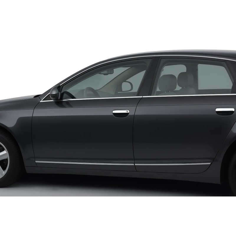 Накладки на ручки (4 шт, нерж) для Ауди A6 C6 2004-2011 рр