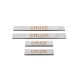 Накладки на пороги V1 (4 шт., Carmos) для Chevrolet Cruze 2009-2015 рр