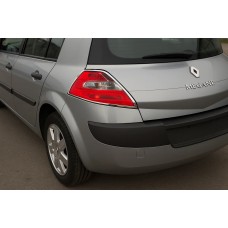 Накладки на задні ліхтарі (HB, 2 шт, пласт) для Renault Megane II 2004-2009 рр