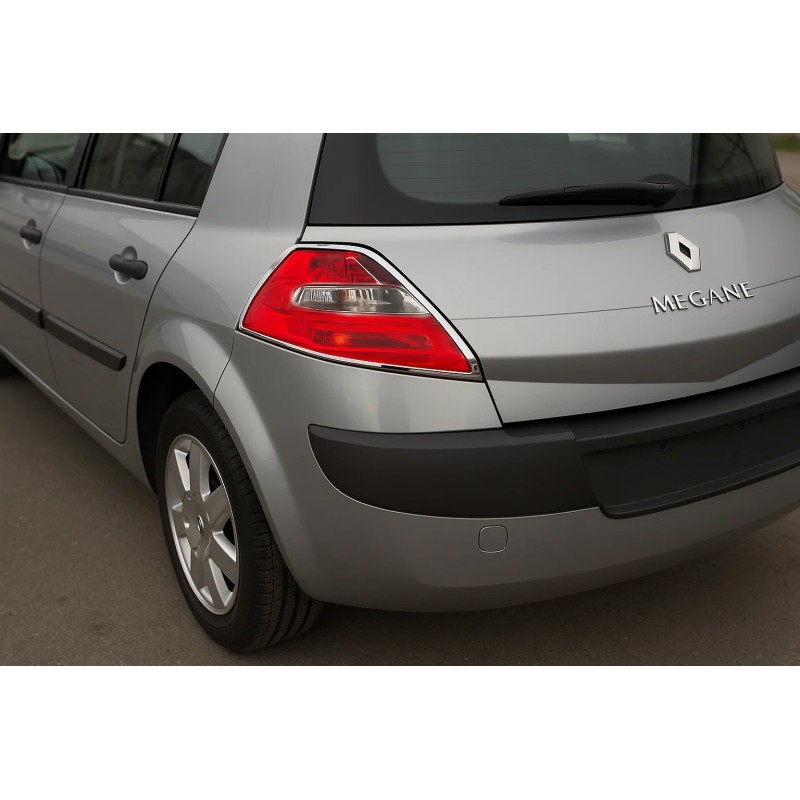 Накладки на задні ліхтарі (HB, 2 шт, пласт) для Renault Megane II 2004-2009 рр