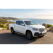 Боковые Подножки Allmond Black (2 шт., Алюминий) для Mercedes X class 2017-2020 гг