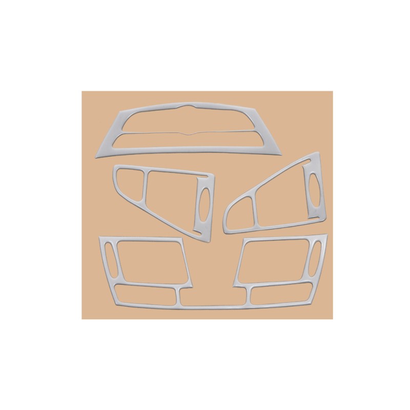 Накладки на панель (Meric, Туреччина) алюміній для Renault Laguna 2007-2015 рр