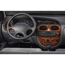 Накладки на панель 1999-2003 (Meric, Туреччина) Дерево для Renault Megane I рр
