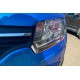 Накладки на фари (2 шт., нерж) для Dacia Sandero 2013-2020 рр Накладки на фари (2 шт., нерж) для Dacia Sandero 2013-2020 рр