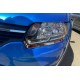 Накладки на фари (2 шт., нерж) для Dacia Sandero 2013-2020 рр Накладки на фари (2 шт., нерж) для Dacia Sandero 2013-2020 рр