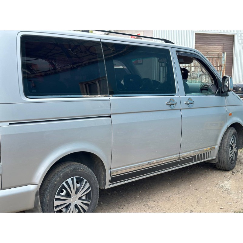 Накладки під ручки (нерж) 3 штуки. OmsaLine - Італійська нержавійка для Volkswagen T6 2015-2024 рр Накладки під ручки (нерж) 3 штуки. OmsaLine - Італійська нержавійка для Volkswagen T6 2015-2024 рр