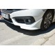 Уголки на передний бампер (под покраску) для Honda Civic Sedan X 2016-2021 гг