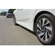 Боковые пороги (под покраску) для Honda Civic Sedan X 2016-2021 гг