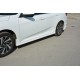 Боковые пороги (под покраску) для Honda Civic Sedan X 2016-2021 гг