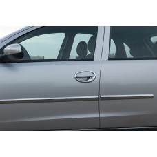 Хром обведення ручок (4 шт., нерж.) для Opel Corsa C 2000- рр