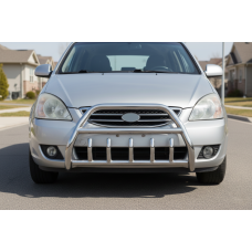 Кенгурятник WT003 (нержавейка) для Kia Carens 1999-2012 гг