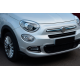 Накладки на ПТФ (нерж) для Fiat 500X 2014-2024 рр
