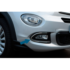 Накладки на Противотуманные Фары (Нержавейка) для Fiat 500X 2014-2024 гг